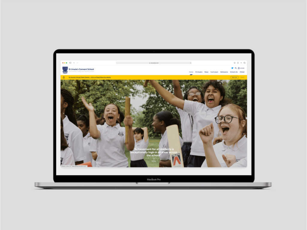 Redefining online standards for a Greenwich based girls school. Happy2Host Education